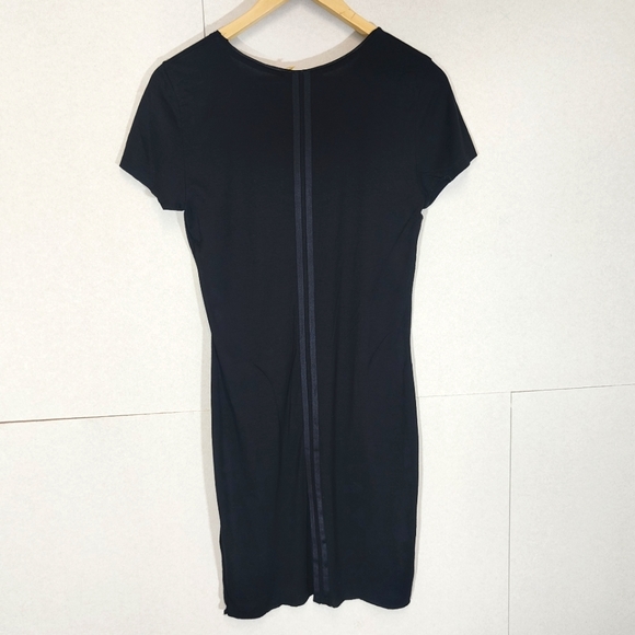 Alice and Olivia Black Base Layer T-Shirt Dress Size M Medium UK 8 10 Minimalist - Picture 2 of 9